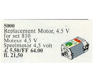 LEGO Replacement Motor 4.5V Set 5000