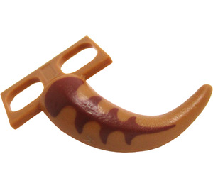 LEGO Reptile Tail with Reddish Brown Scales (79973 / 101019)