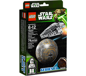 LEGO Republic Assault Ship & Planet Coruscant Set 75007 Packaging