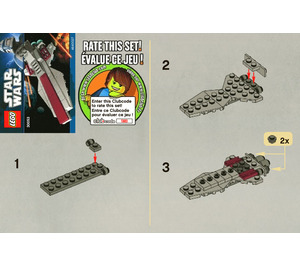 LEGO Republic Attack Cruiser Set 30053 Instructions