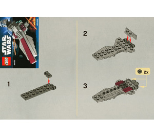 LEGO Republic Attack Cruiser Set 30053 Instructions