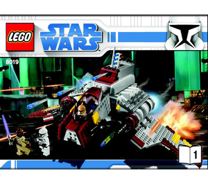 LEGO Republic Attack Shuttle Set 8019 Instructions