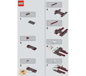 LEGO Republic Fighter Tank Set 912313 Instructions