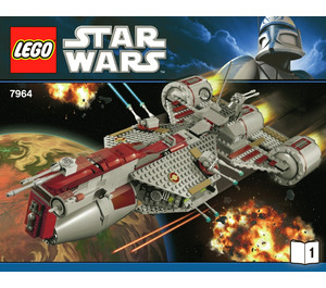 LEGO Republic Frigate Set 7964 Instructions