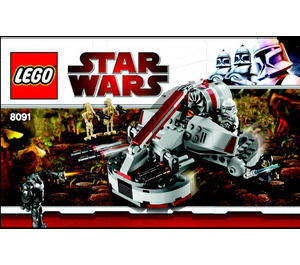 LEGO Republic Swamp Speeder 8091 Ohjeet