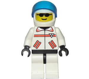 LEGO Res-Q with Helmet with Transparent Dark Blue Visor Minifigure