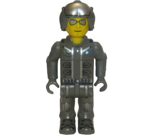 LEGO Res-Q Worker mit Open Helm und Sunglasses Minifigur
