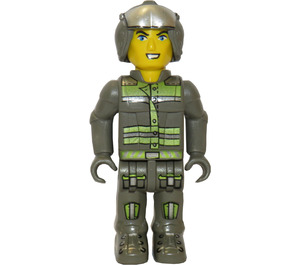 LEGO Res-Q Worker with Open Helmet and Wide Smile Minifigure