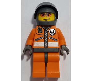 LEGO Rescue Chopper Pilot 1 (Dark Gray Hands) Minifigure