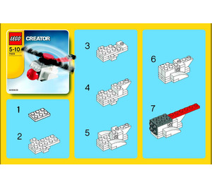 LEGO Rescue Chopper Set 7609 Instructions