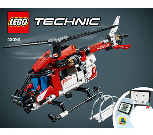 LEGO Rescue Helicopter Set 42092 Instructions