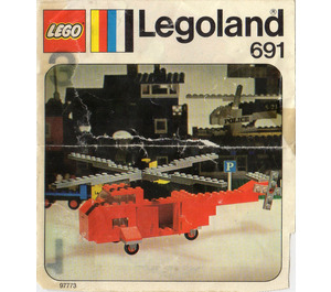 LEGO Rescue Helicopter Set 691 Instructions
