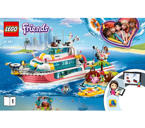 LEGO Rescue Mission Boat Set 41381 Instructions