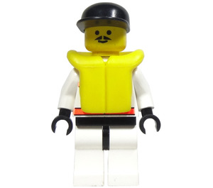 LEGO Rescuer avec Moustache, Gilet de sauvetage et Casquette Minifigurine