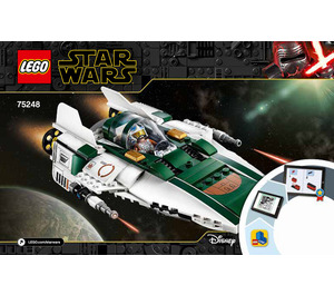 LEGO Resistance A-wing Starfighter Set 75248 Instructions