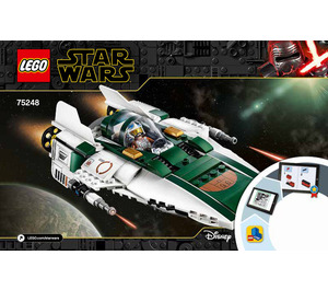 LEGO Resistance A-wing Starfighter 75248 Instructions