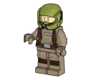 LEGO Resistance Trooper jossa Olive Vihreä Kypärä ja Utility Belts Minihahmo