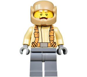 LEGO Resistance Trooper met Zandbruin Jasje en Snor Minifiguur