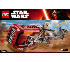 LEGO Rey's Speeder Set 75099 Instructions