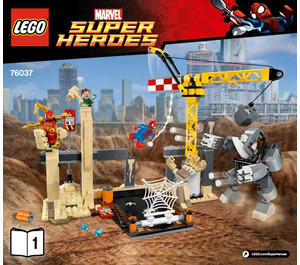 LEGO Rhino en Sandman Super Villain Team-Omhoog 76037 Instructions