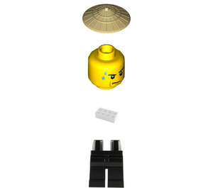 LEGO Rickshaw Bestuurder Minifiguur