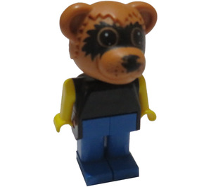 LEGO Ricky Raccoon met Zwart Top Fabuland Figuur