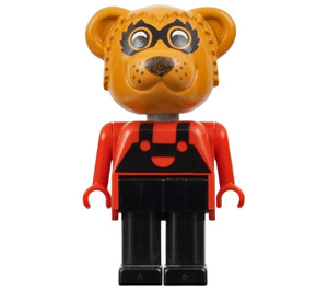 LEGO Ricky Raccoon с червен Връх с Черно Suspenders Фигура Fabuland