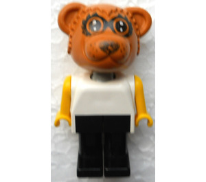 LEGO Ricky Raccoon with White Top without Mask Fabuland Figure