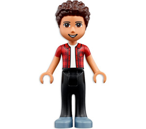 LEGO River - Rosso Checkered Maglietta Minifigure