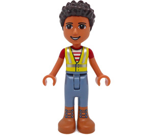 LEGO River mit Warnschutzjacke Minifigur