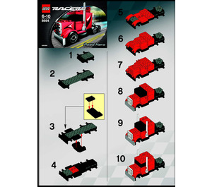 LEGO Road Hero Set 8664 Instructions