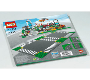 LEGO Road Plates, Cross Set 4111 Packaging