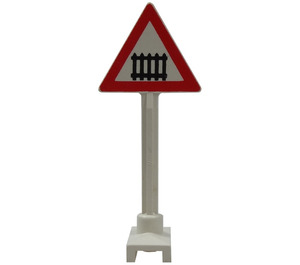 LEGO Road Sign Triangle with Level Crossing (649)