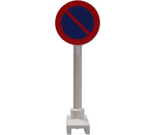 LEGO Roadsign Round with No Parking (Diagonal to Left) (80045)