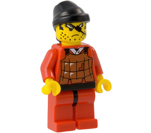 LEGO Robber mit Schwarz rag Hut Minifigur