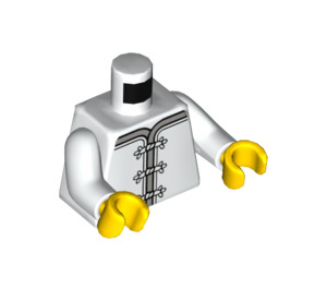 LEGO Robe Overkropp med Clasps og Rød Blomst på baksiden (973 / 76382)