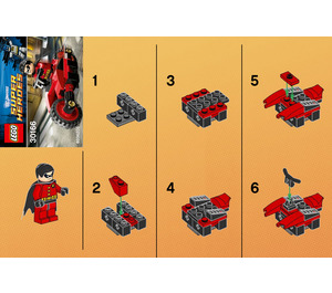 LEGO Robin en Redbird Cycle 30166 Instructions