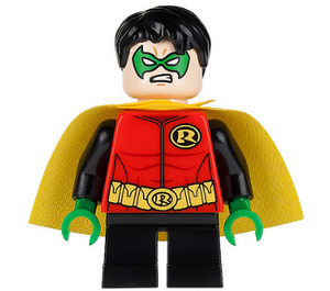 LEGO Robin med Sort Korte ben og Pjusket hår Minifigur