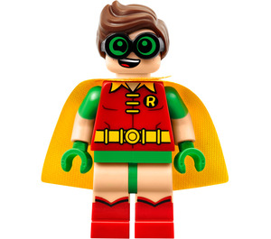 LEGO Robin with Green Glasses and Laughing / Scared Expressions  Minifigure
