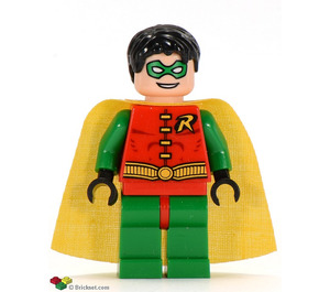 LEGO Robin med Grøn Ben og Maske med Kort hår Minifigur