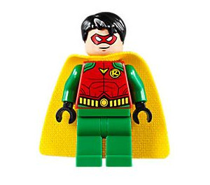 LEGO Robin med Grøn Ben og Rød Maske Minifigur