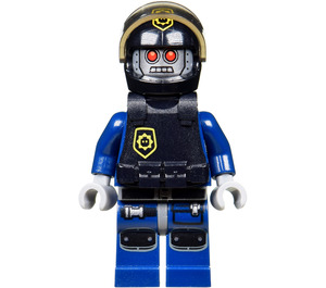 LEGO Robo SWAT with Black Helmet with Police Badge Sign Minifigure