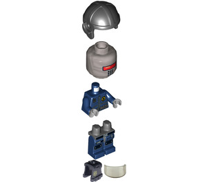 LEGO Robo SWAT mit Helm und Körper Armor Minifigur