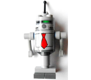 LEGO Roboter Customer mit Aufkleber Minifigur