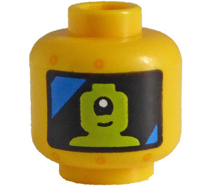 LEGO Robot Head with Alien Pilot (Safety Stud) (3274)