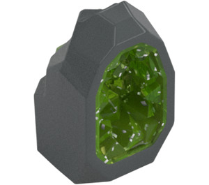 LEGO Roche Crystal avec Transparent Vert Clair (49656)