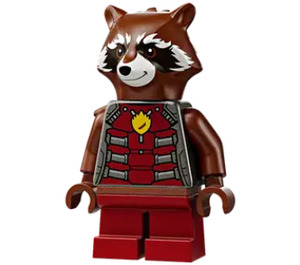 LEGO Rocket Raccoon with Reddish Brown Fur and Pearl Dark Gray Top Minifigure