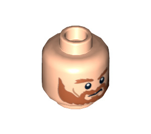 LEGO Rohan Soldier Head (Recessed Solid Stud) (3626 / 10441)