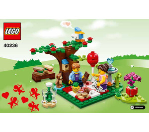 LEGO Romantic Valentine Picnic Set 40236 Instructions