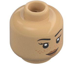 LEGO Romilda Vane Minifigur Huvud (Infälld solid knopp) (3274 / 104412)